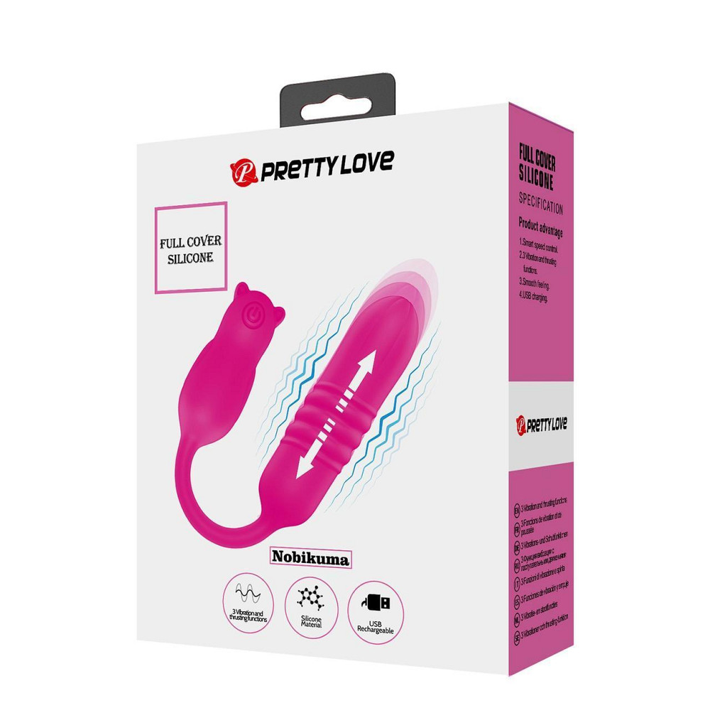 Вібростимулятор PRETTY LOVE INobikuma, 3 vibration functions 3 thrusting settings Sex Aura Київ - фото 6