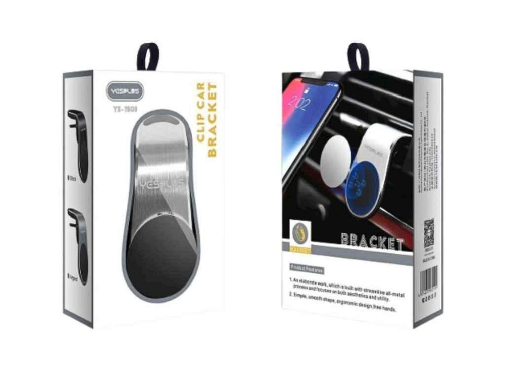 Автомобильный держатель металлический магнитный черный YESPLUS-1503 ТМ YESPLUS Киев - изображение 1
