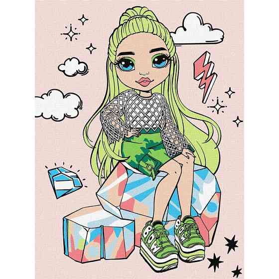 Картина за номерами "Rainbow High Jade Hunter" KHO1237, 30х40 см Вінниця