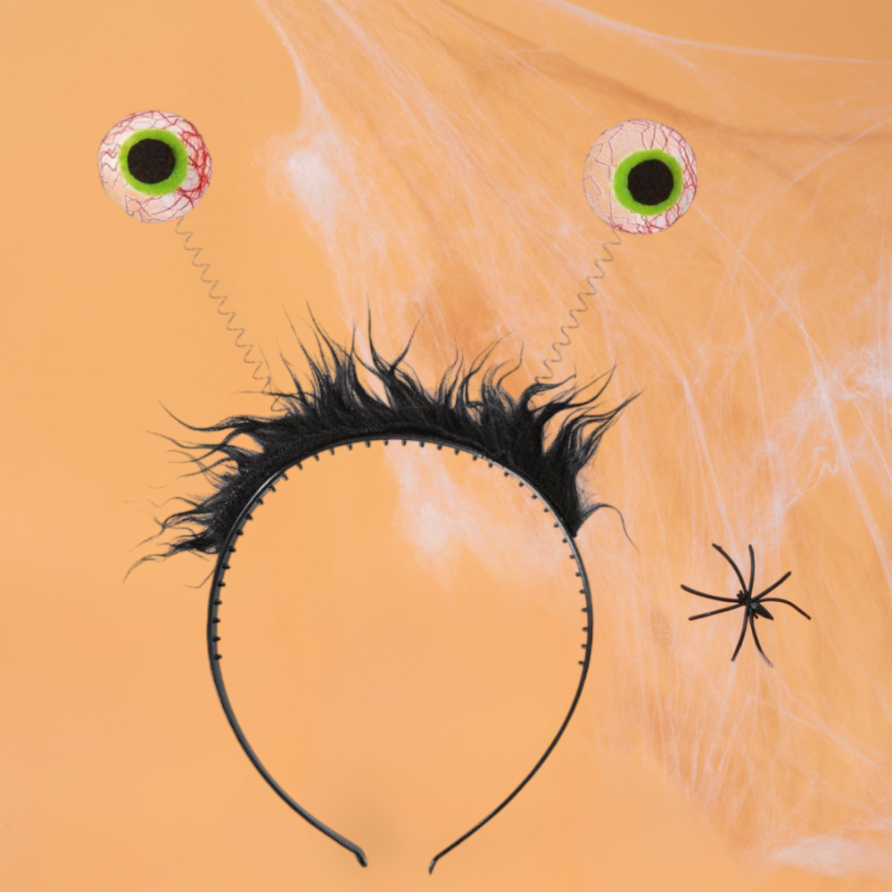 Обруч Очі на Хелловін 12 на 22 см чорний Київ - фото 1