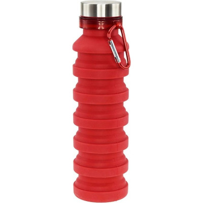 Пляшка для води Bergamo Pagoda силіконова 550 мл червоний (3000B-2) Вінниця - фото 3