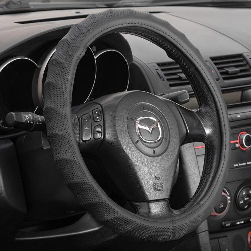 Чохол на кермо VLOD-W171 чорний L з вставкою БО Харків - фото 2