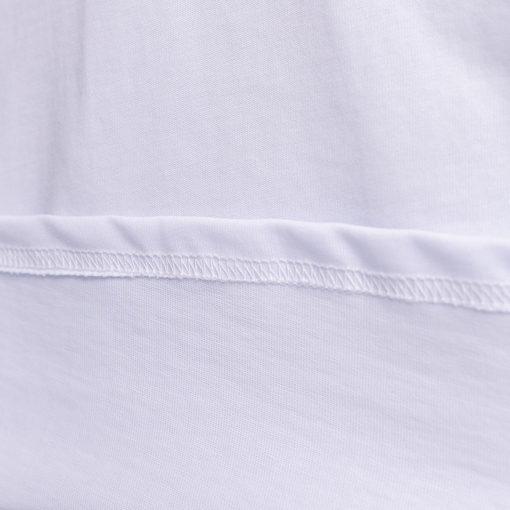 Однотонна біла футболка для чоловіків. Чоловіча біла футболка оверсайз Pobedov Nude Київ - фото 2