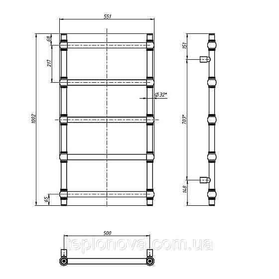 Сушарка для рушників Retro 500х1000 Бронза Чернівці