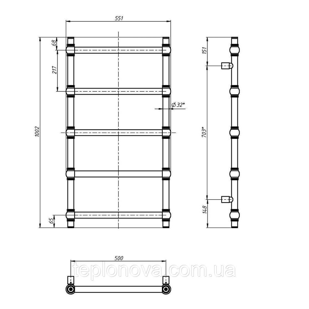 Сушарка для рушників Retro 500х1000 Бронза Чернівці - фото 5