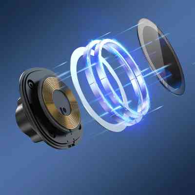 Универсальный автодержатель Grand-X MT-15W MagSafe с зарядкой 15W (крепление на дефлектор) (MT-15W) Винница