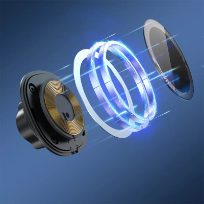 Універсальний автотримач Grand-X MT-15W MagSafe з зарядкою 15W (кріплення на дефлектор) (MT-15W) Вінниця - фото 2