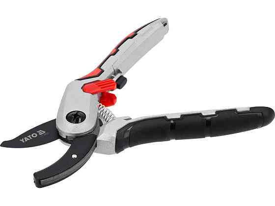 Секатор ковалдовий YATO до гілок Ø≤ 20 мм, l= 205 мм, з блокуванням, алюмінієві ручки [20/40] Одеса