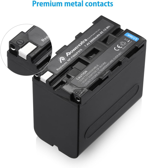 Аккумулятор Powerextra NP-F970 / NP-F960 / NP-F950 / NP-F930 8800 мАч для камер Sony, Li-ion Киев - изображение 3