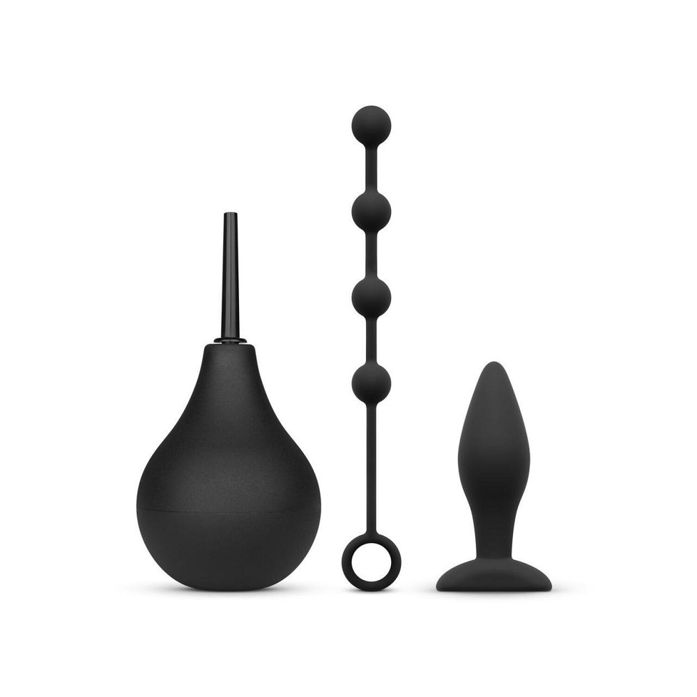 Набор новичка для анальной стимуляции Nexus ANAL BEGINNER KIT, спринцовка, анальные бусы и пробка Sex Aura Киев - изображение 1