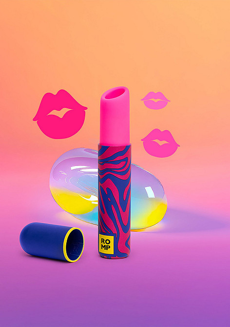 Клиторальный вибратор Romp Lipstick в виде губной памады, розовый Sex Aura Киев - изображение 6