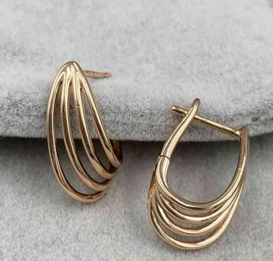 Серьги Xuping 36431, размер 19*8мм, позолота РО Киев