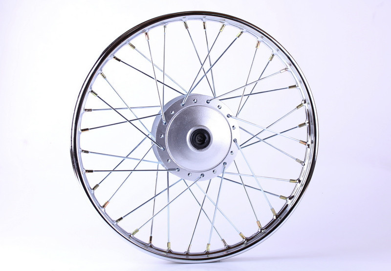 Диск передній спицьований, барабанне гальмо 17*1,2 2,4kg — Delta Мукачево - фото 1