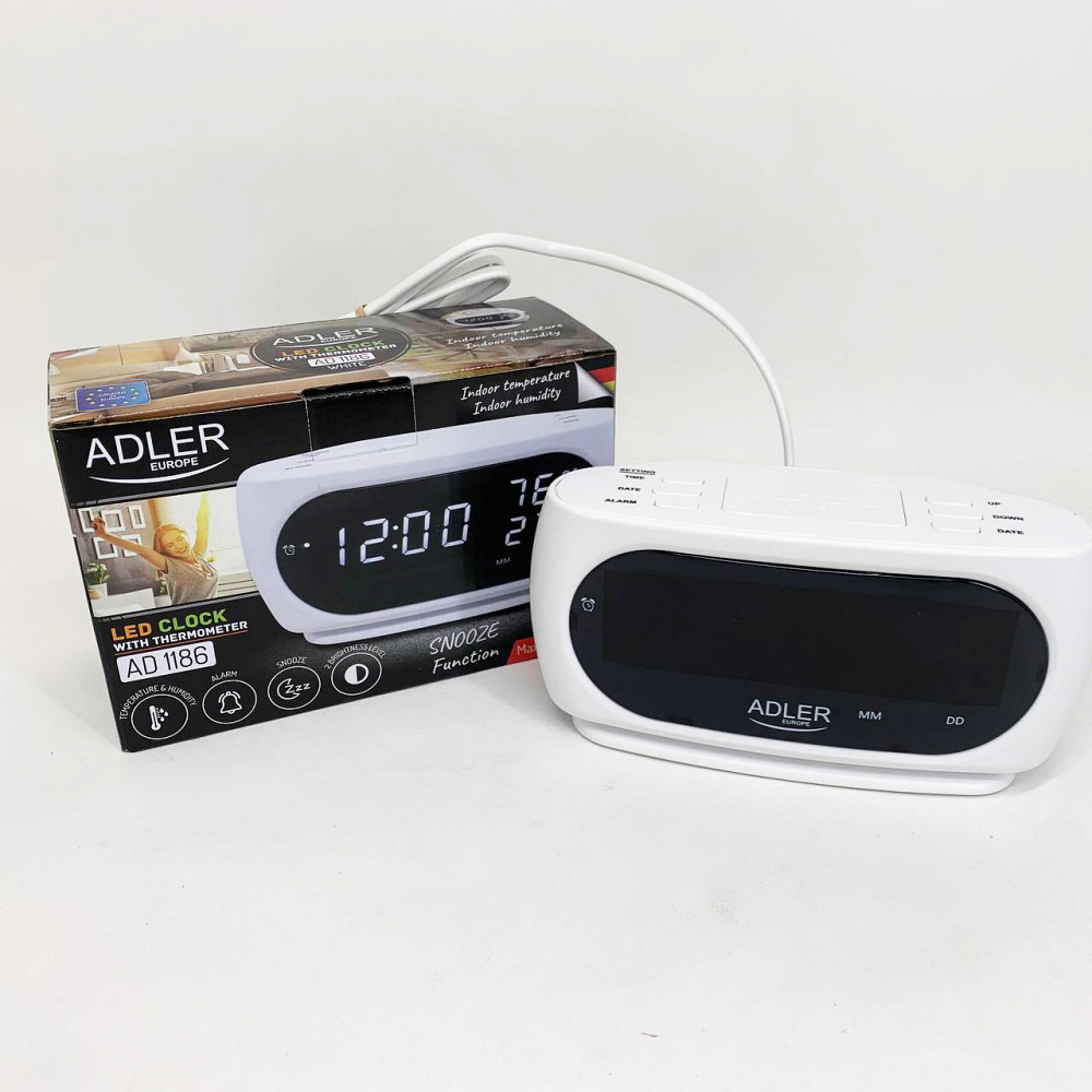 Часы сетевые электронные светящиеся настольные, Настольные часы с функцией подсветки LR-87 Львов - изображение 7