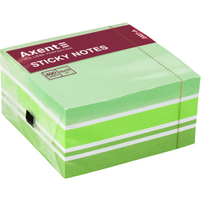 Бумага для заметок Axent с липким слоем 75x75 мм 400 листов Ассорти (2327-71-A) Винница - изображение 2