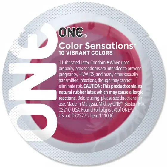 Презерватив ONE Color Sensations - ONE likes it hot (Red) 1 шт Львів