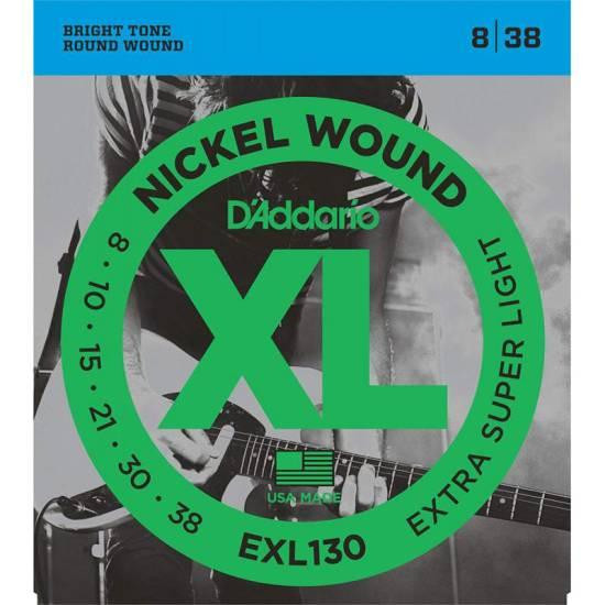 Струны для электрогитары D'Addario EXL130 Nickel Wound Extra Super Light Electric Strings 8/38 Одеса - фото 1