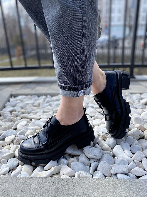 M.KRAFT Туфлі жіночі M.KRAFT T-74 чорні (весна-осінь, шкіра натуральна) (4381) 36р.39р.40р. 36 Коломия - фото 1