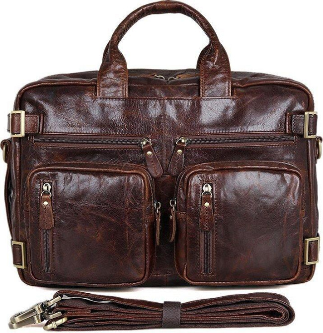 Сумка мужская Vintage 14590 кожаная Коричневая Киев - изображение 1