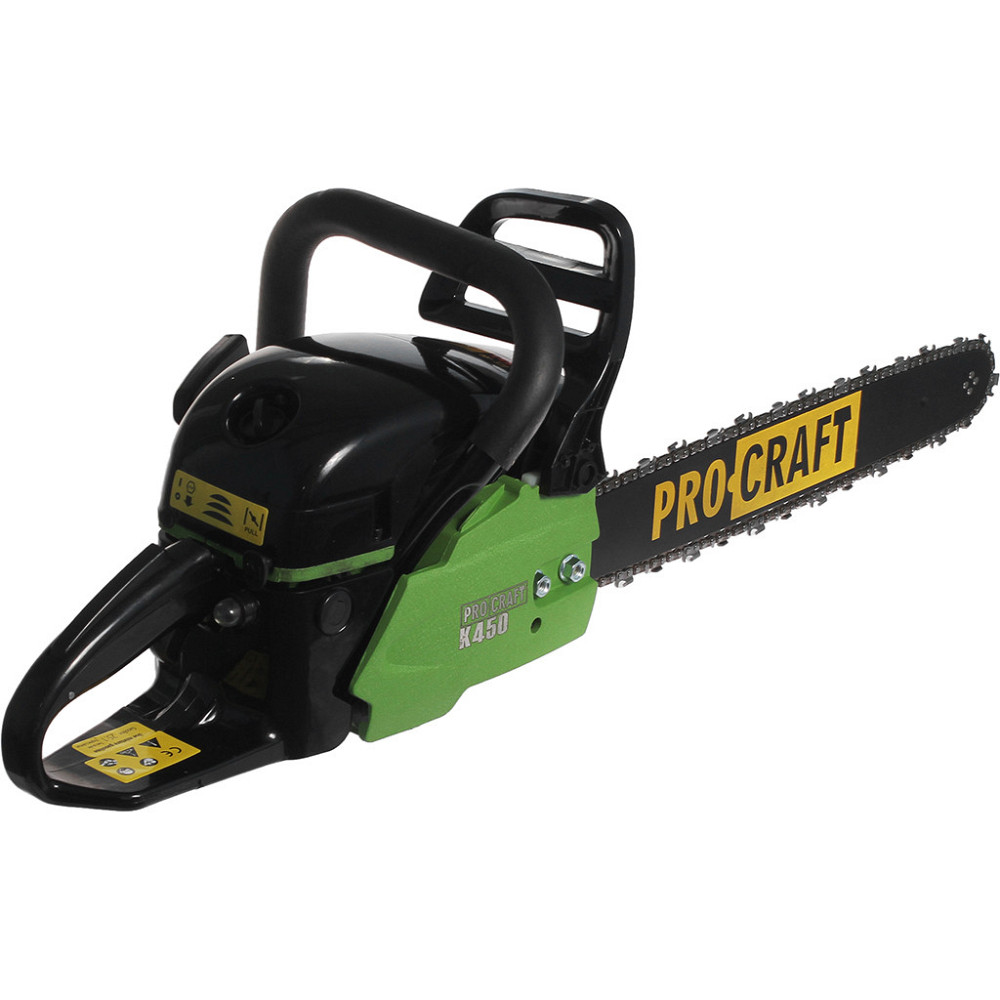 Цепная пила для дачи профессиональная Procraft K450,Бензопила цепная для обрезки деревьев с двумя шинами и цепями 40 и 45 см Львов - изображение 13