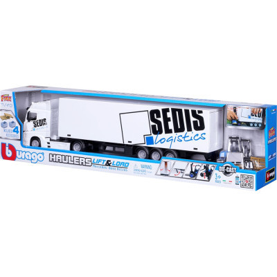 Спецтехніка Bburago Фура Mercedes-Benz Actros з навантажувачем (18-31471) Вінниця - фото 8