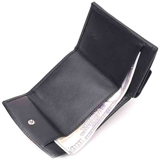 Очень необычный женский кошелек из натуральной кожи KARYA 21339 Черный Киев