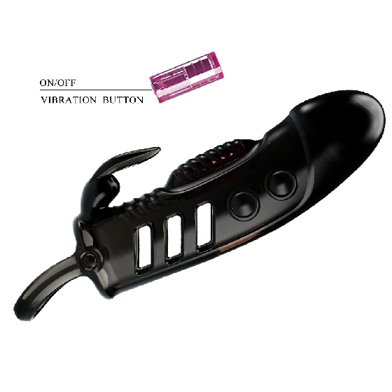 Насадка на член - Pretty Love Sloane Vibrating Penis Sleeve Black Sex Aura Київ