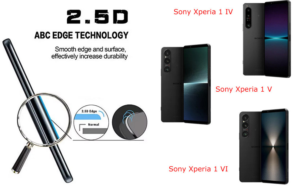 Защитное стекло ArmorGlass для Sony Xperia 1 IV, Xperia 1 V, Xperia 1 VI – устойчивое к царапинам и ударам Киев - изображение 2