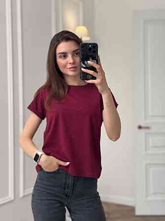 Базова футболка жіноча однотонна Кремовий XL Харків