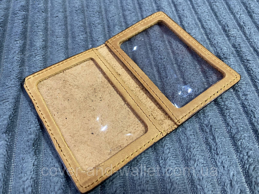 Обложка на удостоверение адвокатура Украины из винтажной кожи желтого цвета Киев - изображение 3