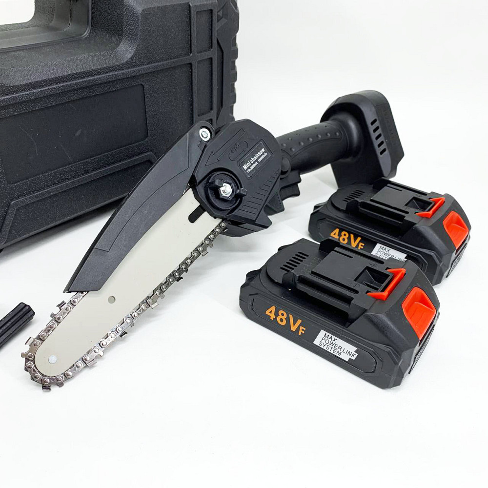 Електропила для різання дров, Акумуляторна ланцюгова пила для обрізки гілок Пилка обрізання сучків GQ-67 Львів - фото 12