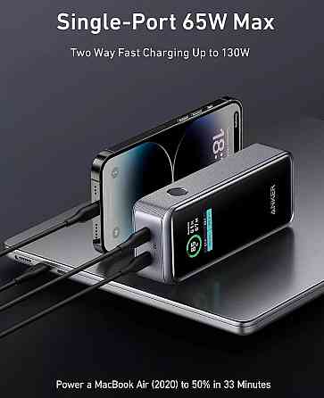 Повербанк Anker Prime Power Bank 12000mAh 130W A1335 телефон ноутбук. Харків