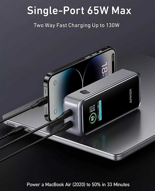 Повербанк Anker Prime Power Bank 12000mAh 130W A1335 телефон ноутбук. Харків - фото 1