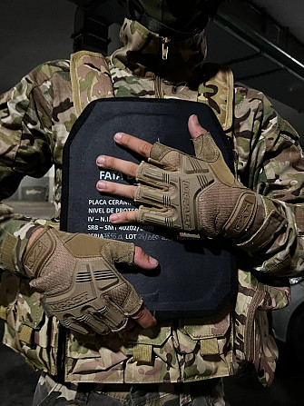 Військові штурмові рукавички без пальців Mechanix M-Pact Fingerles Пісочні, M Вінниця - фото 5