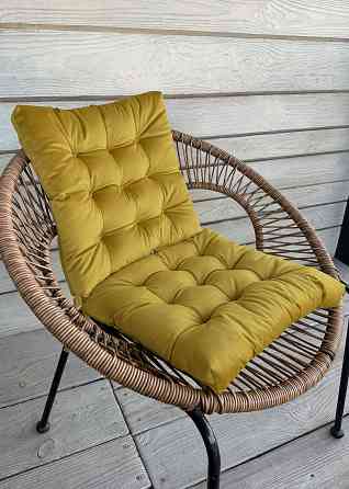 Подушка для стільців (40x40х5 см) Decorator Velour колір гірчичний 84-179 Київ