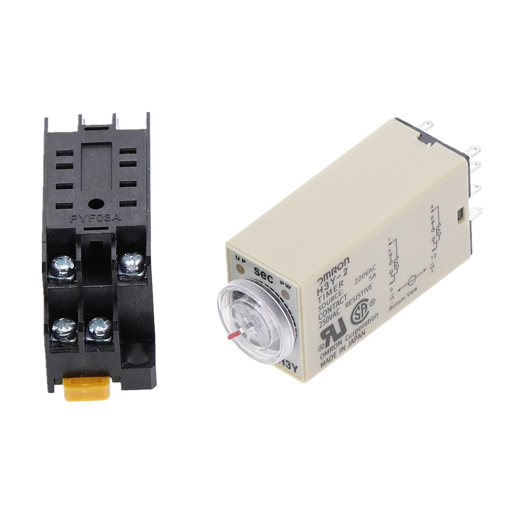 Таймер H3Y-2 0-30с 220В с колодкой для DIN-рейки Киев - изображение 9