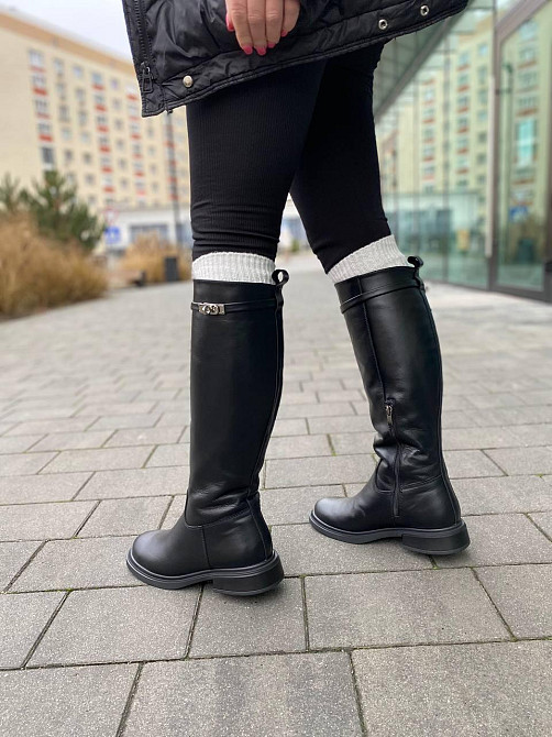 Чоботи жіночі M.KRAFT 9551 чорні (зима євро-хутро, шкіра натуральна) (6171) Коломыя - изображение 7