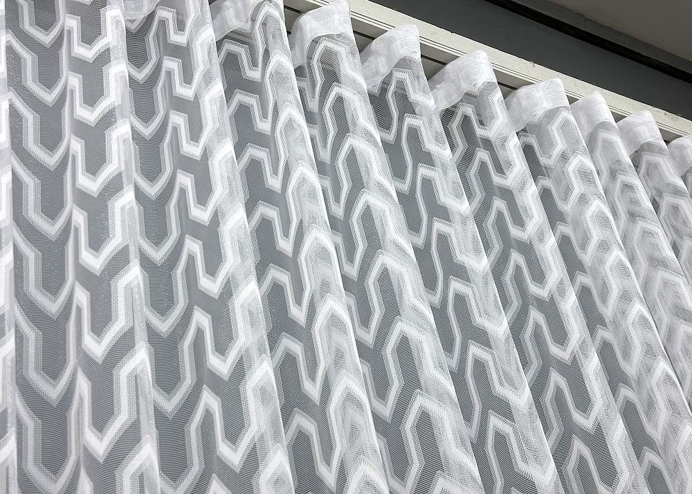 Тюль VR-Textil 1992т Жаккард Белый 400х270 см (42-1037) Киев - изображение 7