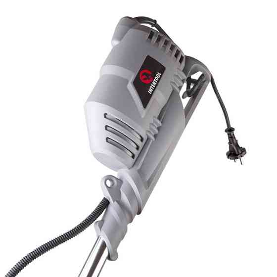 Тример електричний, 1,4 кВт, 7500 об/хв, ширина зрізання 255/420 мм, плавний пуск, ремінний привід, котушка + 3-лопатевий ніж Киев