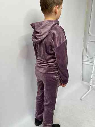 Дитячий велюровий костюм Кенгуру 110-116 Ліловий Харків