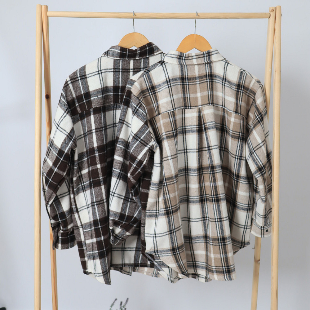 Трендовые парные теплые рубашки в клетку женская и мужская Каменец-Подольский - изображение 6