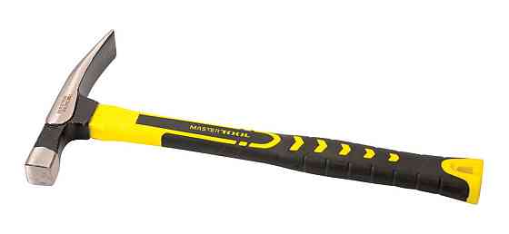 Молоток каменщика MASTERTOOL 510 г HRC60 фибергласовая ручка 380 мм 02-0121 Ровно