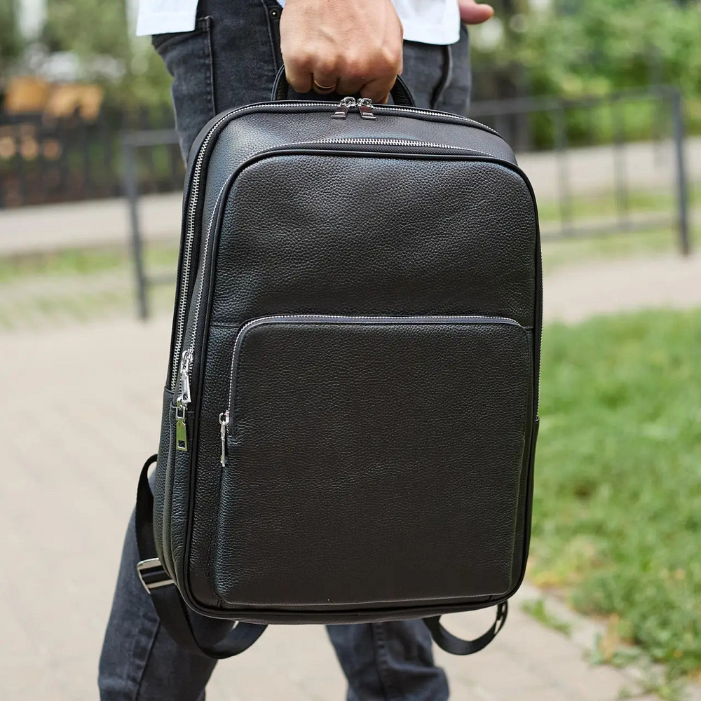 Міський чоловічий шкіряний рюкзак, практичний рюкзак-портфель для хлопця, чоловіки Tiding Київ - фото 5
