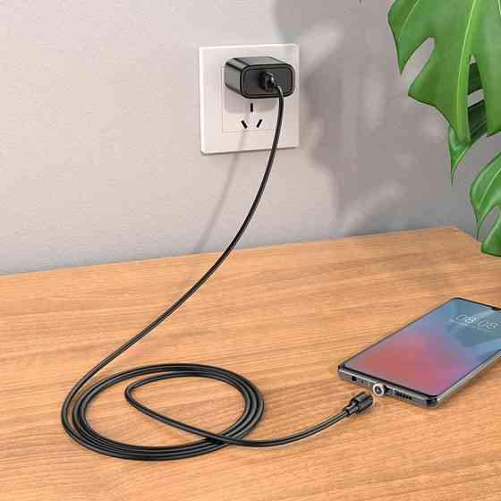 Кабель HOCO X52 USB to Micro 2.4A, 1m, PVC, PVC connectors, magnetic, Black Киев