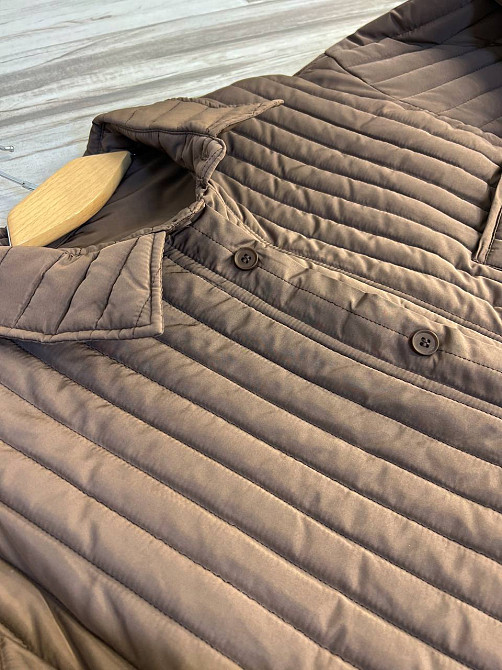 Куртка жіноча Lady Yep 9089 сорочка подовжена оверсайз стьобана демісезонна one size, коричневий, one size Київ - фото 18