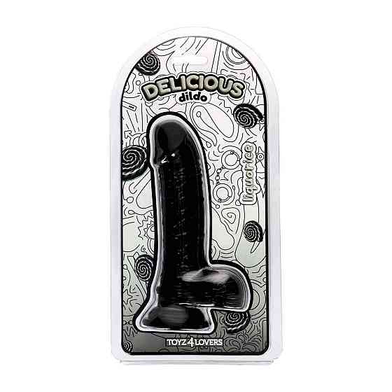 Фалоімітатор з ароматом лакриці - Toyz4lovers Delicious Dildo Liquorice, 18 см Sex Aura Київ