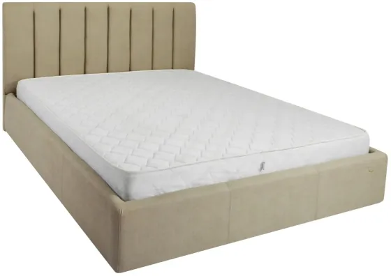 Кровать Sanam VIP 120 х 190 см Fibril 10 С дополнительной металлической цельносварной рамой Темно-бежевый Киев