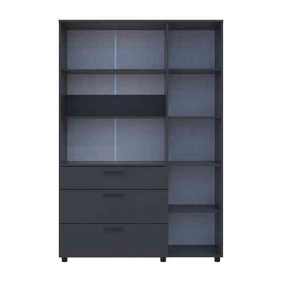 Шафа для одягу Doros Торн Антрацит 3 ДСП/3Ш (полиці) 135х51.6х200 (DRS-012084) Львів