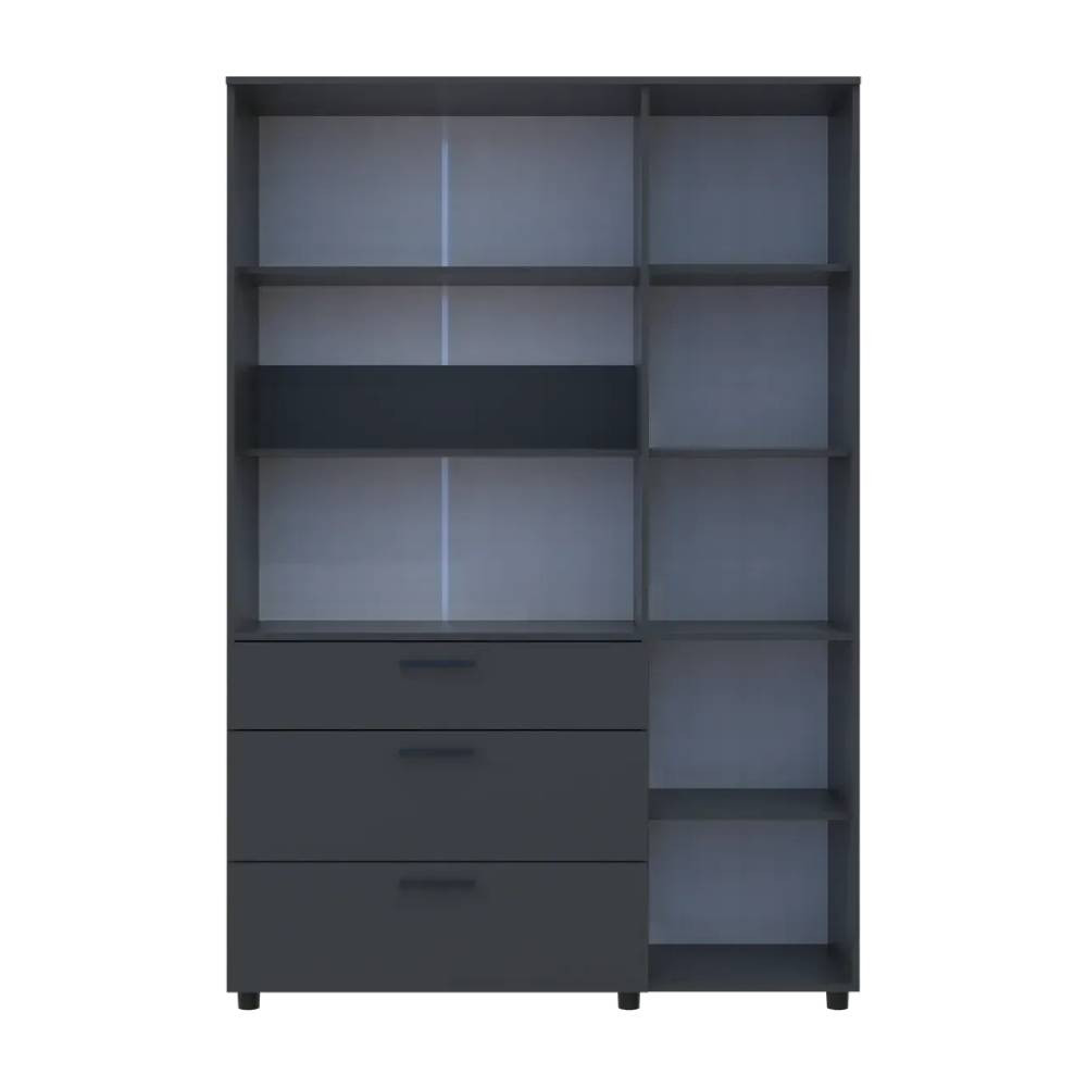 Шафа для одягу Doros Торн Антрацит 3 ДСП/3Ш (полиці) 135х51.6х200 (DRS-012084) Львів - фото 3