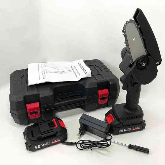 Акумуляторна пилка для обрізання чагарників 10 см, Електропилка для гілок дерев SD-694 в саду Київ